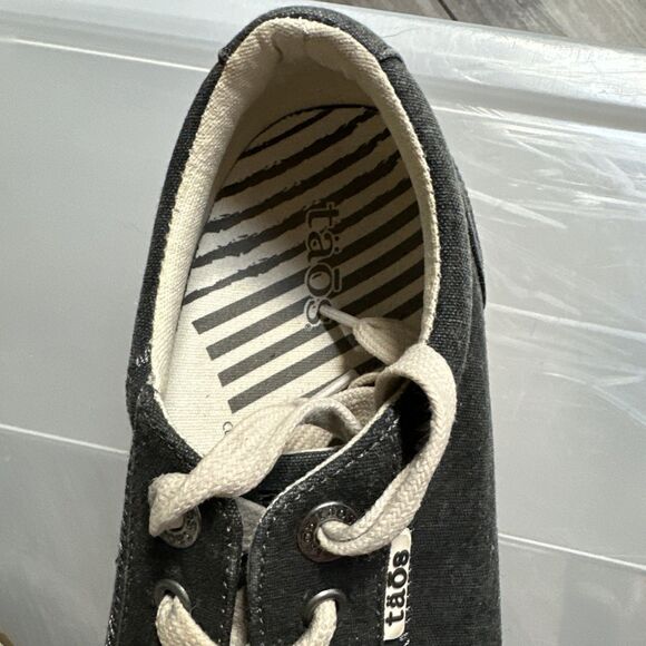 Taos Mens Starsky Sneakers Shoes Lace Up Gray Fabric Casual Size 10 - Picture 8 of 15